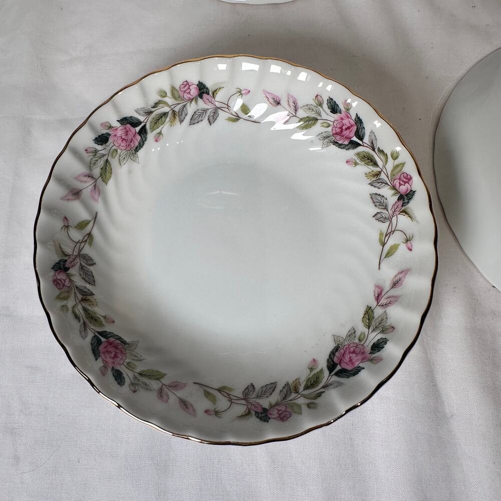 Creative Fine china Regency Rose 2345 5 1/2" Fruit Bowls Set of 6 Japan 1960's